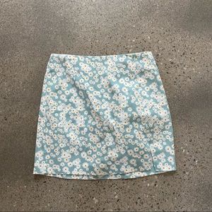 Wild Fable Women’s Turquoise Floral Mini Skirt S